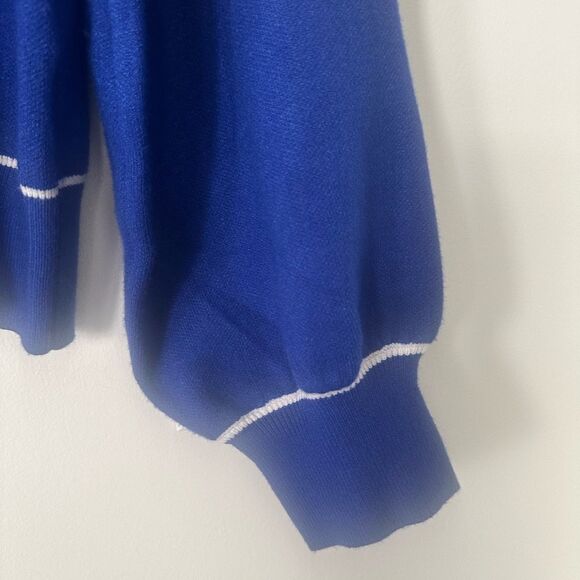 EE:SOME Blue Bow-tie Sweater L - Picture 4 of 7